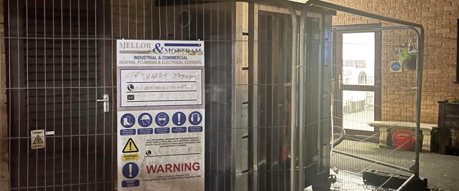 A temporary boiler installed on site for a planned plant replacement